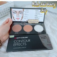 Bảng phấn tạo khối 3 ô City Color Contour Effects Palette kiêm cả High light chuyên dùng trong Make up Chính Hãng