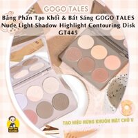 Bảng Phấn Tạo Khối & Bắt Sáng GOGO TALES Nude Light Shadow Highlight Contouring Disk GT445