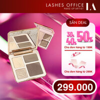 Bảng Phấn Tạo Khối & Bắt Sáng 4 Ô – 2 Tone Màu, Lì Mịn, Lâu Trôi, Chống Nước LASHES OFFCIE
