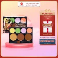 Bảng phấn tạo khối & che khuyết điểm City Color 7 ô Contour & Correct Cream Palette chính hãng