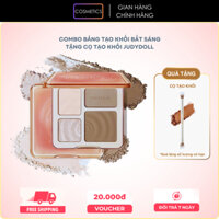 Bảng Phấn Tạo Khối JUDYDOLL Tặng Kèm Cọ Tạo Khối Highlight Bắt Sáng Tự Nhiên Lâu Trôi Chống Nước 9g