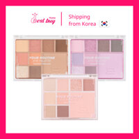 Bảng phấn trang điểm đa năng 9 ô Merzy All-in-one Your Routine Eye Palette (12.2g)