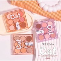 Bảng phấn trang điểm mắt nội địa Thái Lan Nee Cara Cat 9 Color Eyeshadow Palette NA4654