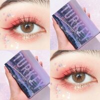 Bảng phấn trang điểm mắt TURKEY nhà FOCALLURE kết hợp màu lì và màu nhũ siêu cá tính.