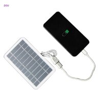 Bảng pin năng lượng mặt trời làm nguồn sạc điện thoại dự phòng ngoài trời 5V có cổng USB linh hoạt