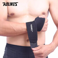 Băng quấn cổ tay tập gym cao cấp AOLIKES HW-7937 - Đen