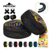 Băng quấn ghi đông xe đạp chấm bi da PU MOTSUV