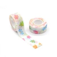 Băng Quấn Ngón Tay, Băng Dán Bảo Vệ Bằng Vải Không Dệt Co Dãn Tự Dính Nhiều Họa Tiết Dễ Thương – BQ09-Hoa Đa Sắc