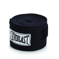 Băng quấn tay boxing Everlast cao cấp 120 inches - Hàng nhập khẩu chính hãng - ĐEN