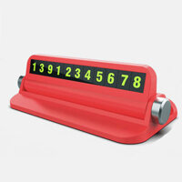 Bảng số điện thoại gắn táp lô ô tô kiêm giá để điện thoại Màu ngẫu nhiên - Đỏ