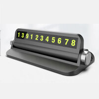 Bảng số điện thoại gắn táp lô ô tô kiêm giá để điện thoại Màu ngẫu nhiên - Đen