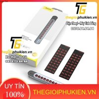 Bảng số điện thoại - Hộp ghi số điện thoại vỏ nhôm chính hãng Baseus hỗ trợ khi đỗ xe gắn trên Taplo xe hơi