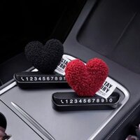 Bảng Số Điện Thoại Ô Tô Tim Đỏ Sang Trọng Trang Trí Ô Tô Minh Thu Car