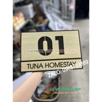 Bảng số nhà vân gỗ-biển số phòng vân gỗ-biển số nhà homestay,biển nhà nghỉ,khách sạn decor
