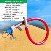 Băng tải hút lúa BTN-X 6M, Băng tải trục vít thu Lúa, Ngô, Đậu, Bột, Cà phê, Ca cao, Điều