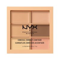 Bảng tạo khối và che khuyết điểm NYX 3CP01 Light 6 ô