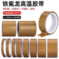 Băng Teflon Chịu Nhiệt Độ Cao Cách Nhiệt Bảng Mạch Chống Cháy Chịu Nhiệt Chịu Mài Mòn Chịu Nhiệt 300 Độ Máy Cắt Túi Máy Hút Chân Không Băng Dán Đóng Gói Bánh Cuộn Chống Dính Băng Teflon