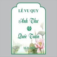 BẢNG TÊN CÔ DÂU CHÚ RỄ PHONG CÁCH TRUYỀN THỐNG