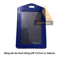 Bảng tên da Xanh đứng (PB 11x7cm-LL 9x6cm)