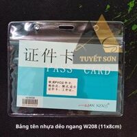Bảng tên nhựa dẻo ngang W208 (11x8cm)