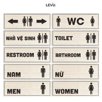 Bảng tên phòng dán cửa nhà vệ sinh WC Toilet Resroom Bathroom