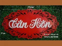 Bảng tên tân hôn treo cổng hoa cưới - Mã: BT-01