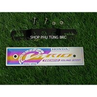 Bảng tên titan xe VARIO ( kèm pát sắt + ốc).