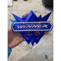 Bảng tên WINNER bằng nhôm - phụ tùng xe máy