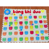 Bảng thi đua kèm 100 hoa cắm khen thưởng