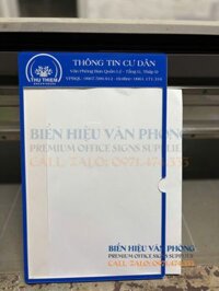 Bảng thông tin cư dân, Biển chèn thông tin, Bảng mica thay đổi, bảng cư dân tòa nhà