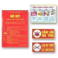 bảng tiêu lệnh chữa cháy