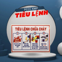 Bảng tiêu lệnh phòng cháy chữa cháy