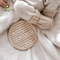 Bảng tin chữ SHENJINJIN Phụ kiện chụp ảnh khung gỗ Phòng trẻ em