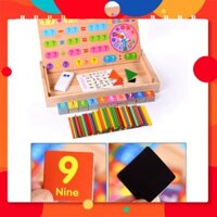 Bảng toán học thông minh chữ số kèm que tính bằng gỗ GH122085