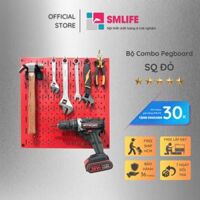 Bảng treo dụng cụ SMLIFE Pegboard cơ khí SQ  Đỏ