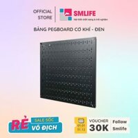 Bảng treo dụng cụ SMLIFE Pegboard vuông 40×40 – Đen