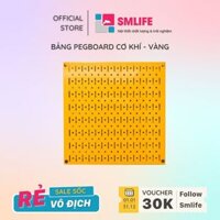 Bảng treo dụng cụ SMLIFE Pegboard vuông 40×40 – Vàng