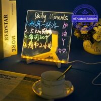 Bảng trong suốt Acrylic xóa được Bảng viết tin nhắn Bảng vẽ bảng huỳnh quang Z4b1