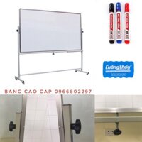 Bảng từ 2 mặt TRẮNG_KT: 80x120cm-100x120cm dòng Genuine (tặng bút dạ+bông lau bảng+nam châm)