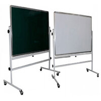Bảng từ di động 2 mặt viết phấn và bút lông Hàn Quốc BAVICO 120x120cm