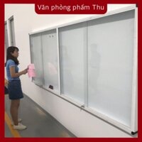 Bảng từ khung nhôm cửa kính lùa 90 x 120cm kèm quà tặng