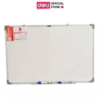 Bảng Từ Trắng 45x60cm Viết Bút Lông Deli Bảng Mica Nam Châm Nhiều Kích Cỡ Có Khay Đựng Học Sinh Văn Phòng