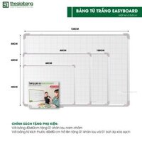 Bảng Từ Trắng Easyboard Tân Hà - Bảng Gia Sư - KT 40x60cm - Tặng Phụ Kiện