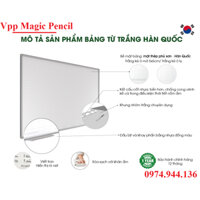 BẢNG TỪ TRẮNG TREO TƯỜNG DONGKUK HÀN QUỐC dòng kẻ 5x5cm - Tân Hà