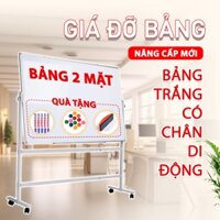 Bảng từ trắng viết bút dạ , bảng từ treo tường cao cấp (Tặng: nam châm,1 bút, bông lau)