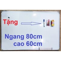 Bảng từ trắng viết bút lông kích thước 60x80 tặng bút, nam châm, lau bảng