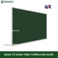 Bảng Từ Xanh Viết Phấn Hàn Quốc - KT 100x120cm - Bảng Tân Hà - Tặng Kèm Phụ Kiện - 2x2cm