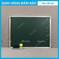 Bảng Từ Xanh Viết Phấn, KT: 0,6x0,8m (Tặng 1 khay phấn, 1 hộp phấn, 1 xóa bảng, 6 nam châm)