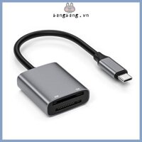 Bằng USB C Đầu Đọc Thẻ USB C Tốc Độ Sang SD + MS Đầu Đọc Thẻ Nhớ Adapter Chuyển Kết Nối Cho Điện Thoại Máy Tính Bảng