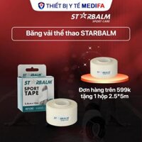 Băng vải thể thao Starbalm, bảo vệ và hỗ trợ khớp, 100 lụa nhân tạo, SX tại Hà Lan, nhiều kích thước - 5.0 cm x 10m